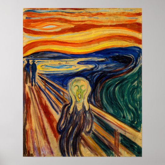 Edvard Munch - Der Schrei 1910 Poster (Vorne)