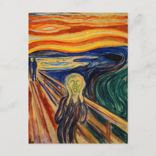 Edvard Munch - Der Schrei 1910 Postkarte (Vorderseite)