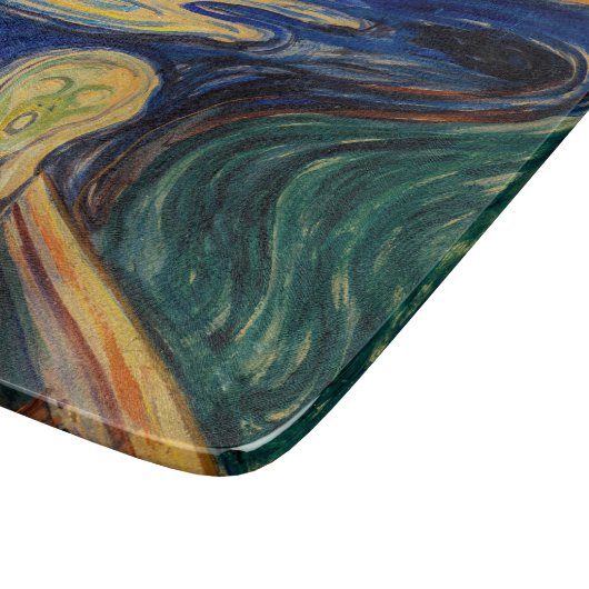 Edvard Munch - Der Schrei 1910 Schneidebrett (Ecke)