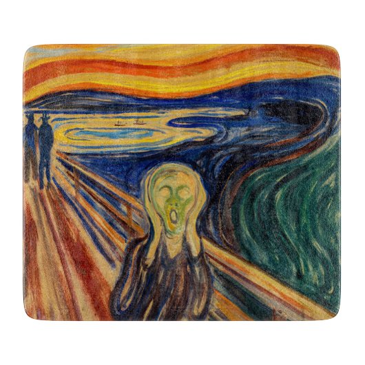 Edvard Munch - Der Schrei 1910 Schneidebrett (Vorderseite)