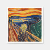 Edvard Munch - Der Schrei 1910 Serviette (Vorderseite)