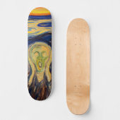 Edvard Munch - Der Schrei 1910 Skateboard (Vorderseite)