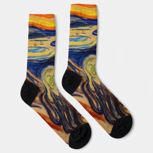 Edvard Munch - Der Schrei 1910 Socken (Rechts)