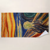 Edvard Munch - Der Schrei 1910 Strandtuch (Vorderseite)