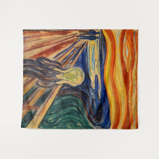 Edvard Munch - Der Schrei 1910 Wandteppich (Vorderseite (Horizontal))