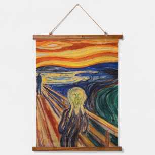 Edvard Munch - Der Schrei 1910 Wandteppich Mit Holzrahmen