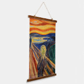 Edvard Munch - Der Schrei 1910 Wandteppich Mit Holzrahmen (Gewinkelt)