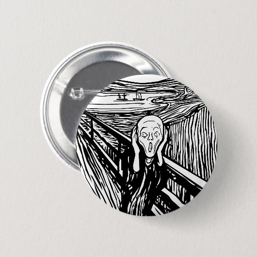 Edvard Munch der Schrei Button (Vorne & Hinten)