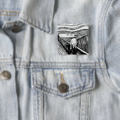 Edvard Munch - Der Schrei Lithographie Button (Beispiel)