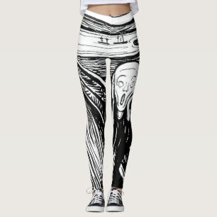 Edvard Munch - Der Schrei Lithographie Leggings