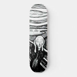 Edvard Munch - Der Schrei Lithographie Skateboard