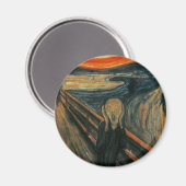 Edvard Munch - Der Schrei Magnet (Vorderseite/Rückseite)