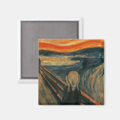 Edvard Munch - Der Schrei Magnet (Vorderseite/Rückseite)