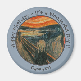 Edvard Munch Der Schrei Partyartikel Sammlung Magnet