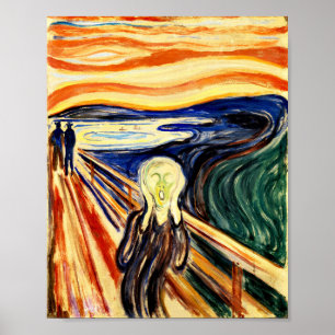 Edvard Munch der Schrei Poster