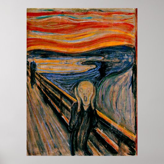 Edvard Munch - Der Schrei Poster (Vorne)