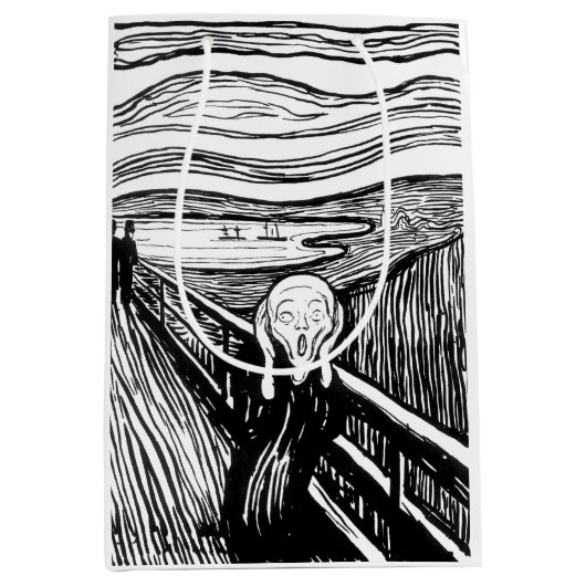 Edvard Munch - Der schreiende Lithograph Mittlere Geschenktüte (Vorderseite)