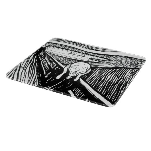 Edvard Munch - Der schreiende Lithograph Schneidebrett (Ecke)
