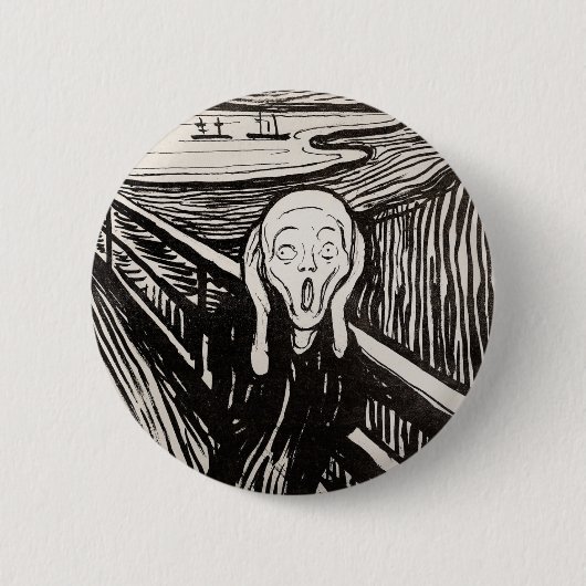 Edvard Munch der Scream Lithograph Print berühmt Button (Vorderseite)