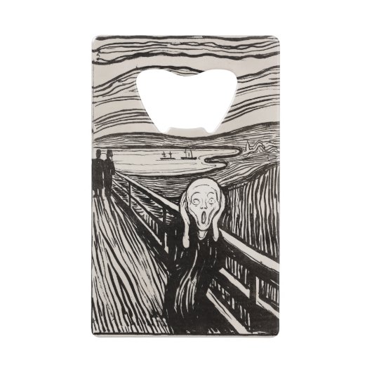 Edvard Munch der Scream Lithograph Print berühmt Geldbeutel Flaschenöffner (Vorderseite)