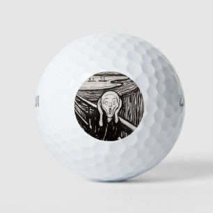 Edvard Munch der Scream Lithograph Print berühmt Golfball