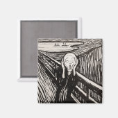 Edvard Munch der Scream Lithograph Print berühmt Magnet (Vorderseite/Rückseite)