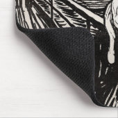 Edvard Munch der Scream Lithograph Print berühmt Mousepad (Ecke)