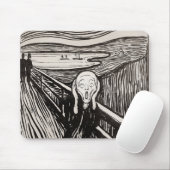 Edvard Munch der Scream Lithograph Print berühmt Mousepad (Mit Mouse)