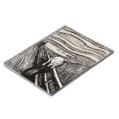 Edvard Munch der Scream Lithograph Print berühmt Notizblock (Linke Seite)