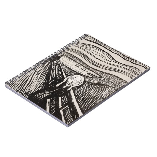 Edvard Munch der Scream Lithograph Print berühmt Notizblock (Linke Seite)