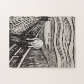 Edvard Munch der Scream Lithograph Print berühmt Puzzle (Horizontal)