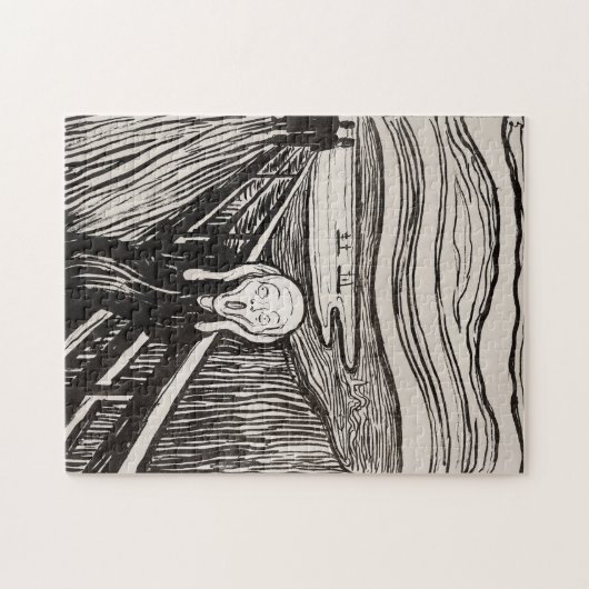Edvard Munch der Scream Lithograph Print berühmt Puzzle (Horizontal)
