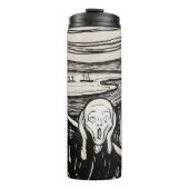 Edvard Munch der Scream Lithograph Print berühmt Thermosbecher (Vorderseite)
