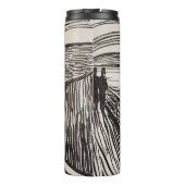 Edvard Munch der Scream Lithograph Print berühmt Thermosbecher (Rückseite)