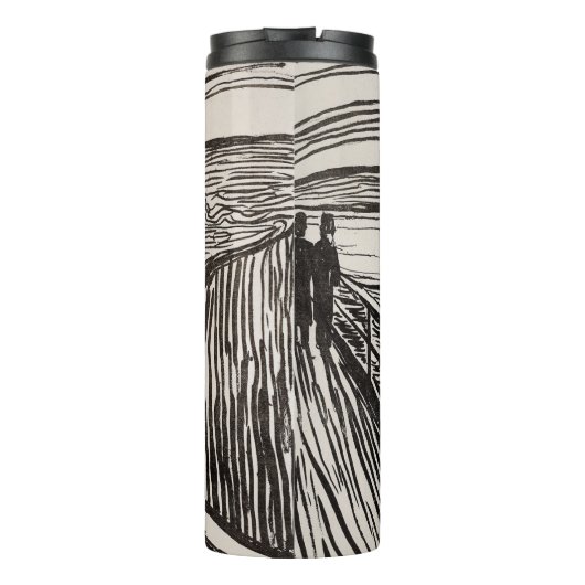 Edvard Munch der Scream Lithograph Print berühmt Thermosbecher (Rückseite)