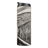 Edvard Munch der Scream Lithograph Print berühmt Thermosbecher (Nach rechts gedreht)