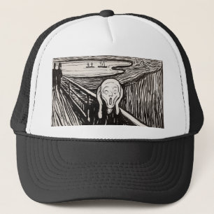 Edvard Munch der Scream Lithograph Print berühmt Truckerkappe