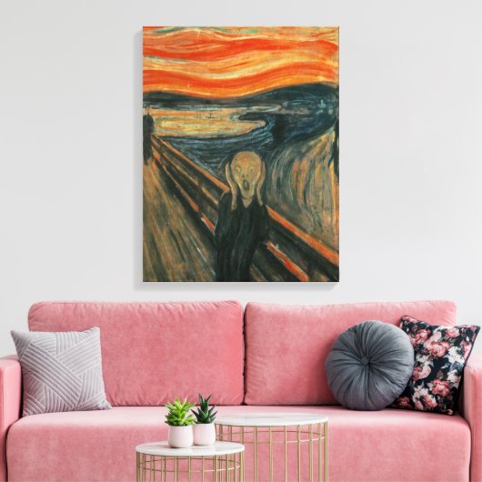 Edvard Munch der Scream-Malerei Leinwanddruck (Insitu (Wohnzimmer))