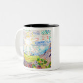 Edvard Munch der Sonne Zweifarbige Tasse (Vorderseite Links)