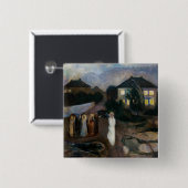 Edvard Munch - Der Sturm Button (Vorne & Hinten)