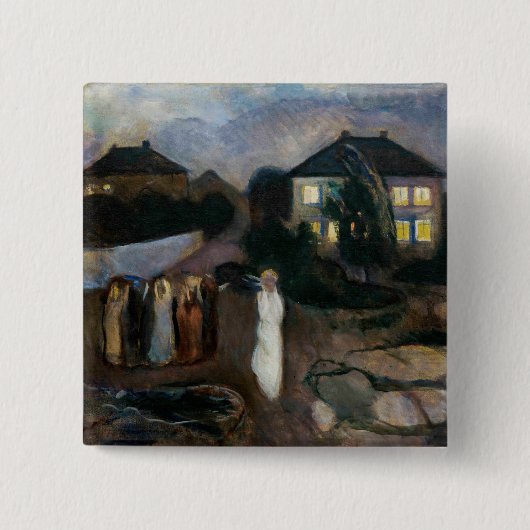 Edvard Munch - Der Sturm Button (Vorderseite)