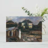 Edvard Munch - Der Sturm Dankeskarte (Stehend Vorderseite)