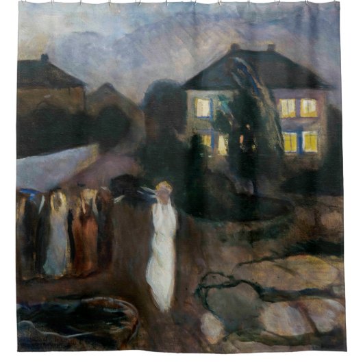Edvard Munch - Der Sturm Duschvorhang (Vorderseite)