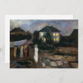 Edvard Munch - Der Sturm Einladung (Vorne/Hinten)