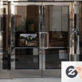 Edvard Munch - Der Sturm Fensteraufkleber (Büro Tür)