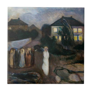 Edvard Munch - Der Sturm Fliese