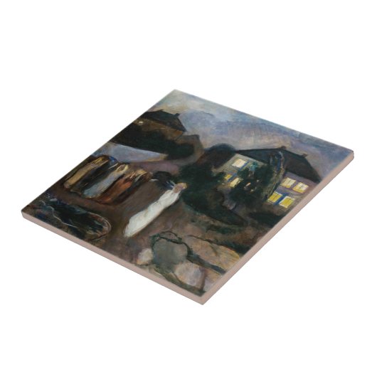 Edvard Munch - Der Sturm Fliese (Seite)