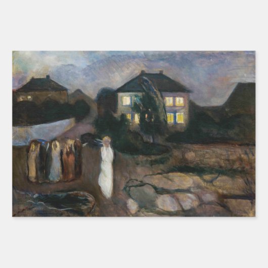 Edvard Munch - Der Sturm Geschenkpapier Set (Vorderseite 2)