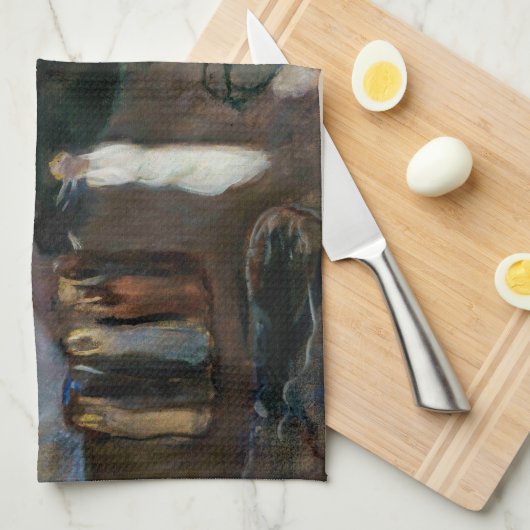 Edvard Munch - Der Sturm Geschirrtuch (Viertel Falte)