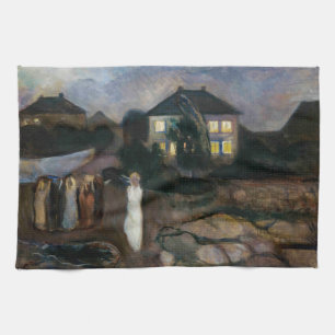 Edvard Munch - Der Sturm Geschirrtuch